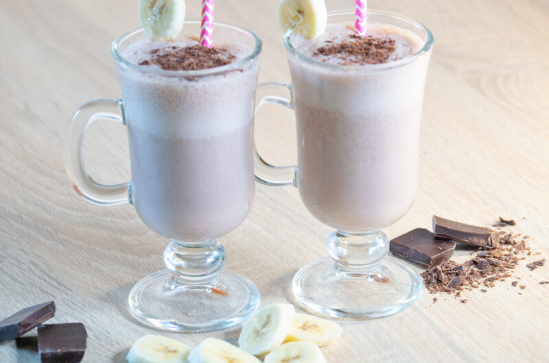 Сhocolate banana milkshake.