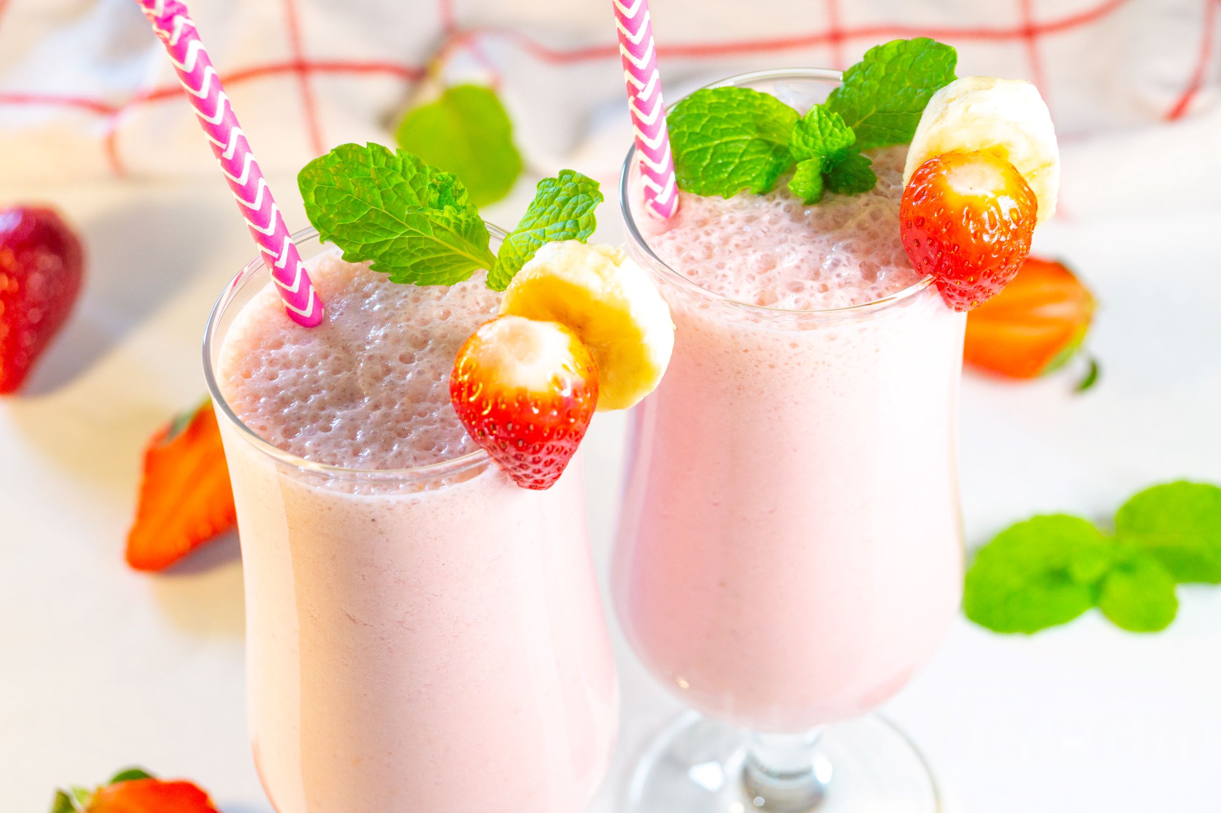 Strawberry Banana Milkshake